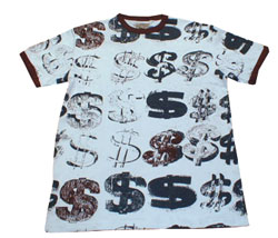 Dollar print t-shirt