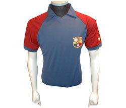 Short sleeved replica BARCELONA football shirt