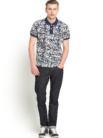 Jack Jones Originals Tropical Floral Polo Shirt