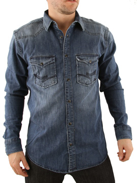 Jack and Jones Light Blue Denim Born Shirt