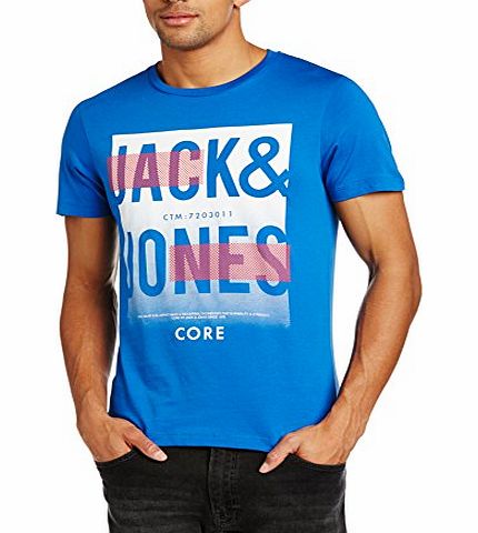 Jack and Jones Mens Go Crew Neck Short Sleeve T-Shirt, Green (Turkish Sea), Large