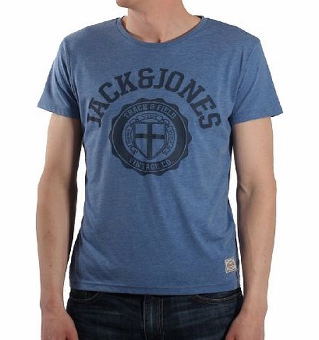 Athletic Slim Fit T-Shirt Bright Cobalt Blue L (40-42in)