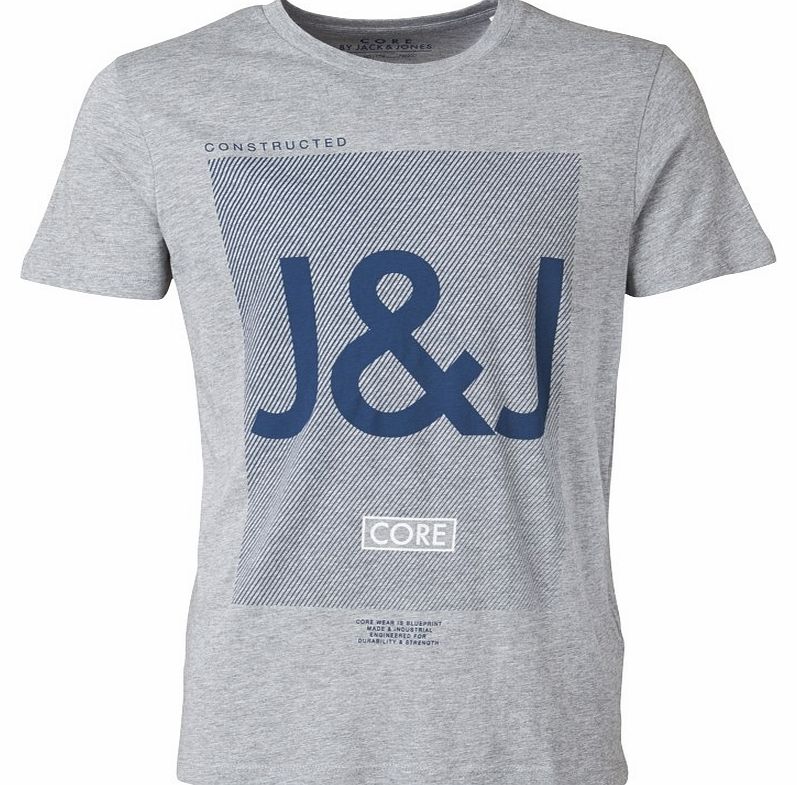Mens Eight T-Shirt Light Grey
