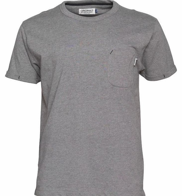 Mens Emil T-Shirt Light Grey Marl