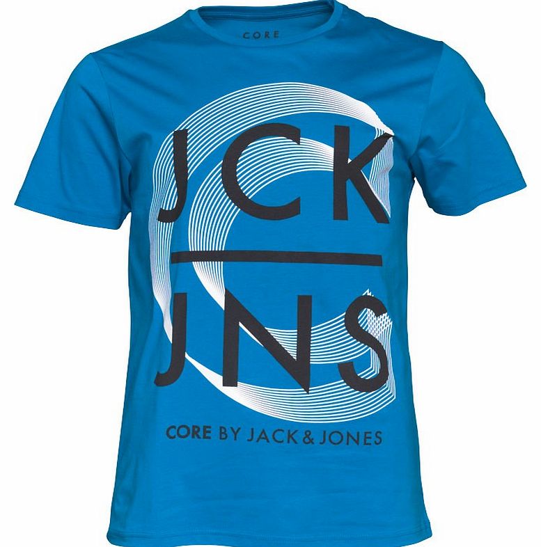 JACK AND JONES Mens Jeremy T-Shirt Directoire Blue