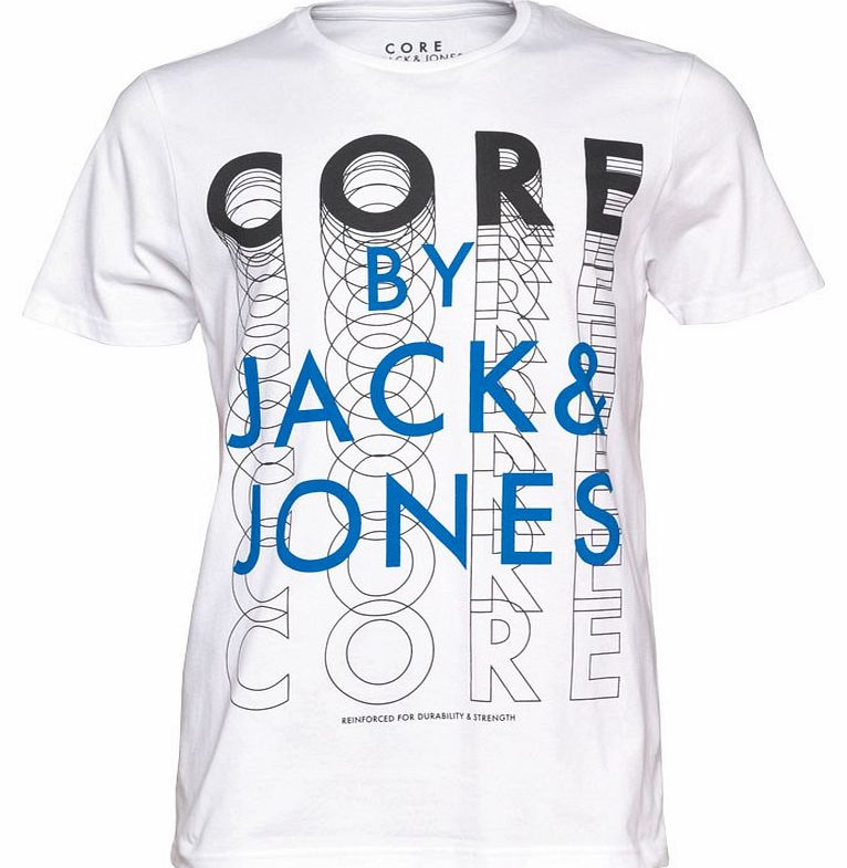 JACK AND JONES Mens Jeremy T-Shirt Opt White