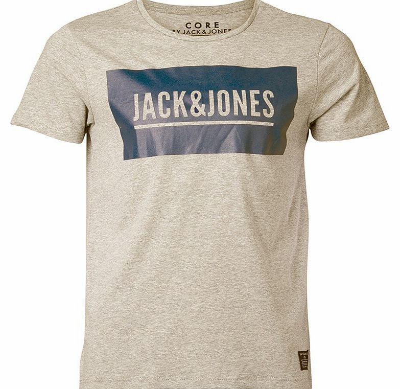 Mens JJCO Boom T-Shirt Light Grey