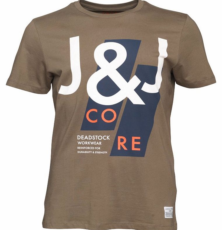 JACK AND JONES Mens Kite T-Shirt Combi 2 Olive