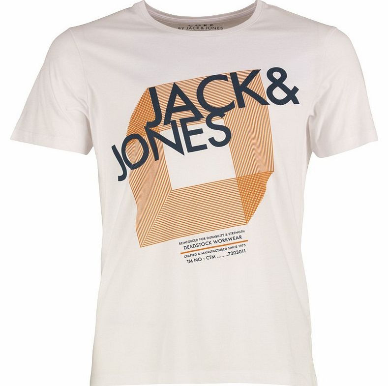 JACK AND JONES Mens Long T-Shirt White