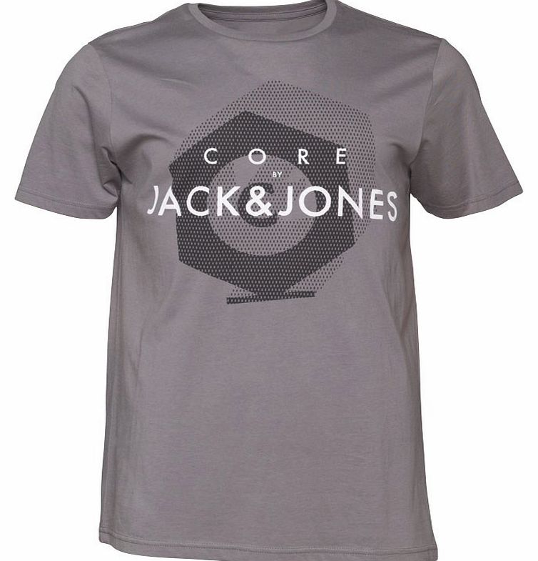 JACK AND JONES Mens Perdo T-Shirt Pewter