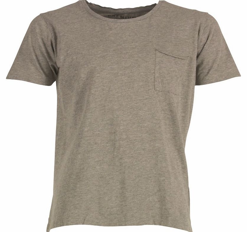 Mens Sharp T-Shirt Light Grey Marl