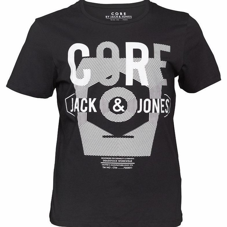 JACK AND JONES Mens Spirit T-Shirt Black