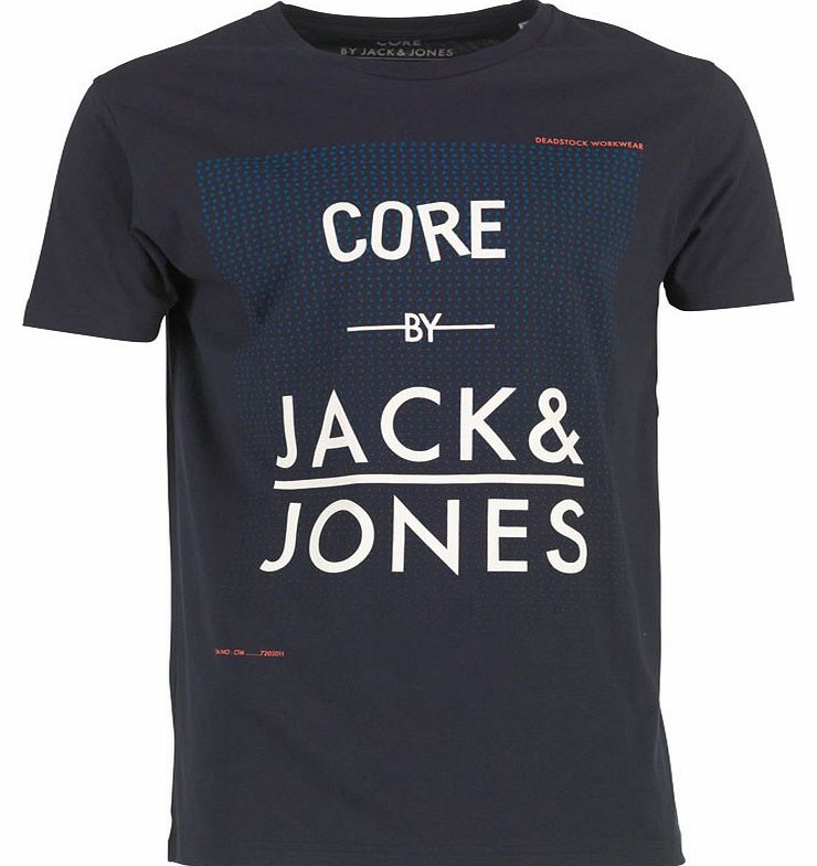 Mens T-Shirt Black Navy
