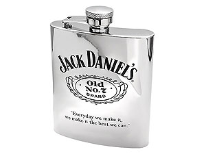 Jack Daniels Stainless Steel 7oz Hip Flask 014134