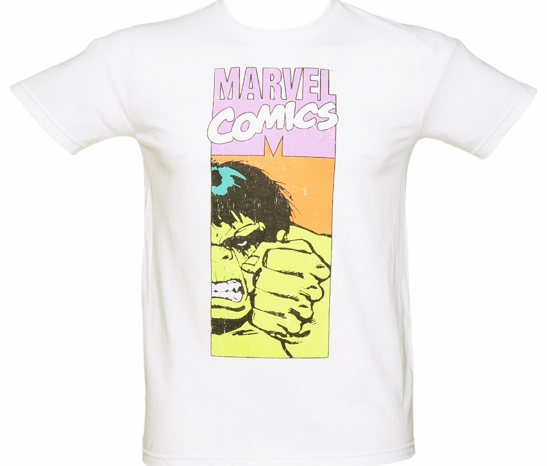Jack Of All Trades Mens Marvel Hulk Neon Panel T-Shirt from Jack