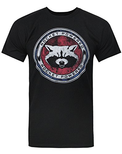 Official Guardians Of The Galaxy Rocket Raccoon Powered Mens T-Shirt (M)