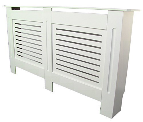 Jack Stonehouse Painted Radiator Cover Radiator Cabinet Modern Style White MDF - Large - 1520mm x 815mm x 190mm