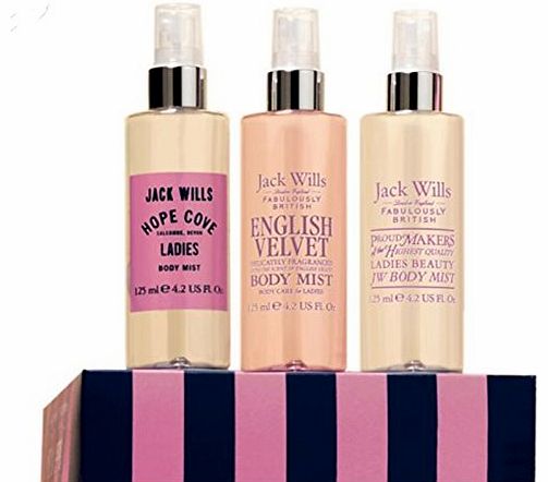 Jack Wills Ladies Body Mist Trio Collection