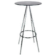 Jackson 2 Seat Bar Table, Black Glass