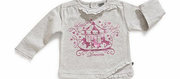 Jacky girls long sleeved sweatshirt Dream grey/pink glitter, 18 months (86 cm) 132428