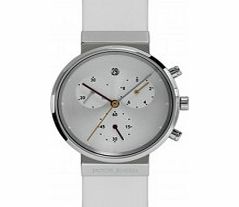 Jacob Jensen Ladies Chronograph White Watch