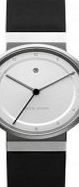 Jacob Jensen Ladies Dimension White Black Watch
