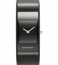 Jacob Jensen Ladies Eclipse Black Large Watch