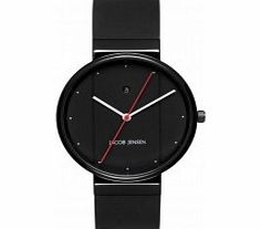 Jacob Jensen Mens New Series All Black Watch