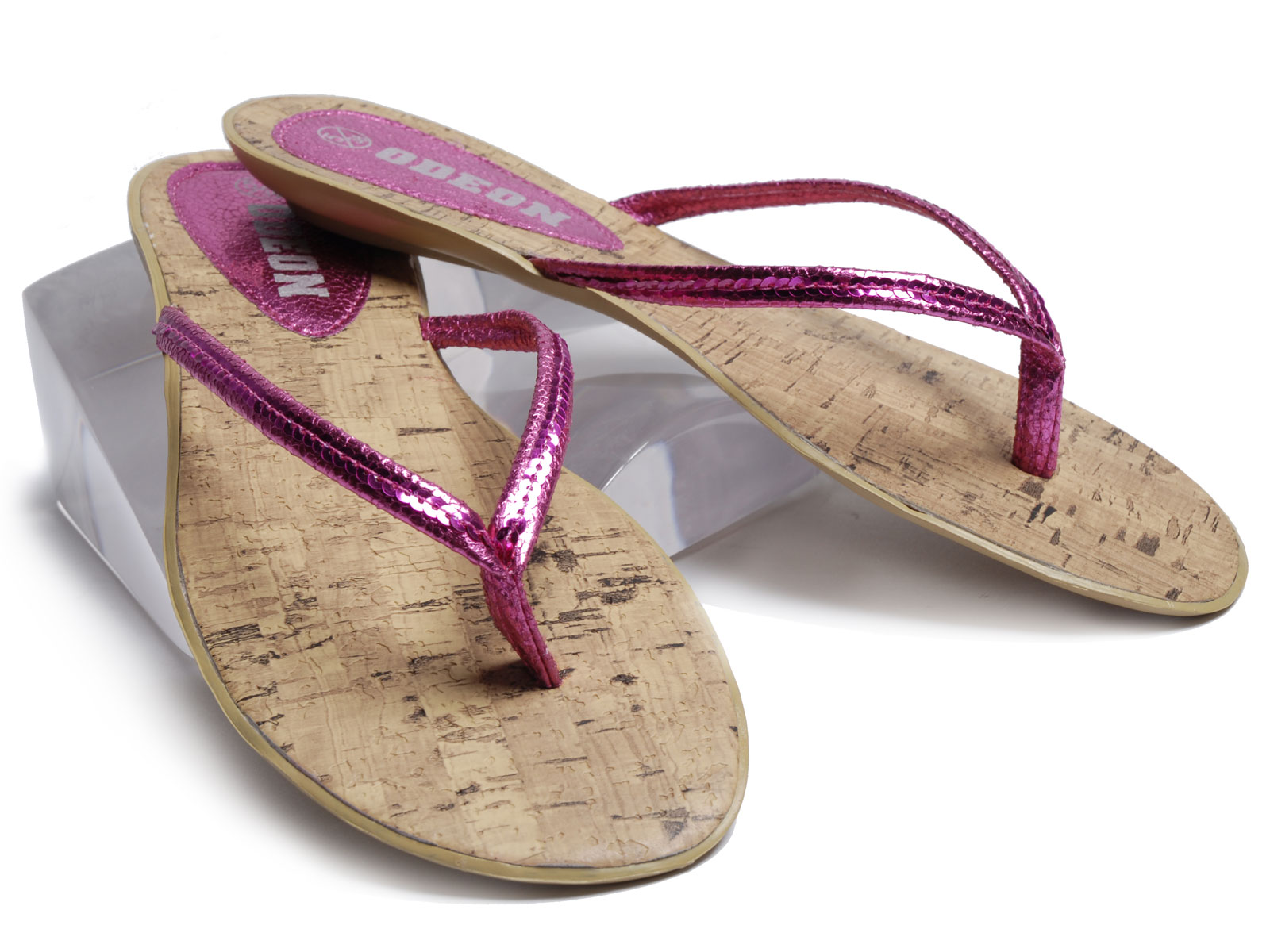 Jacobson Footwear Fuchsia Strap Flip Flop by Jacobson Footwear