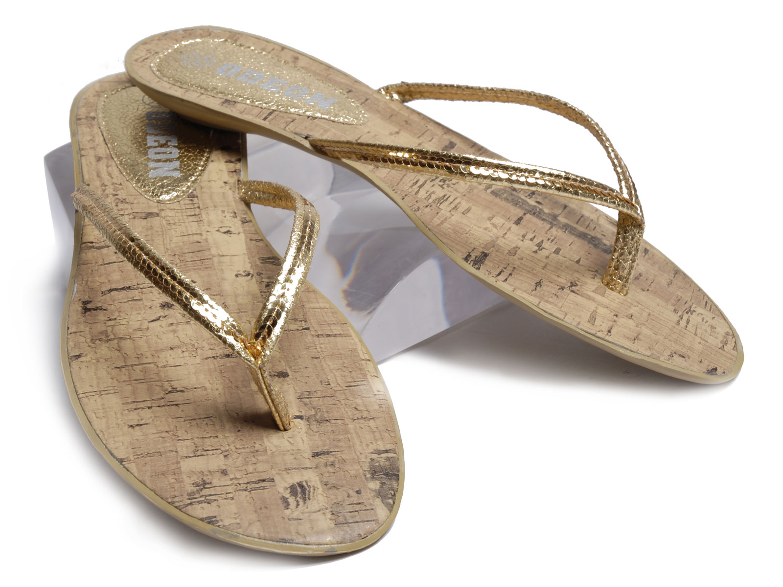 Gold Strap Flip Flop by Jacobson Footwear