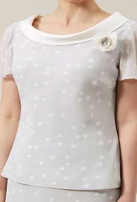 Jacques Vert Spot Cowl Neck Blouse