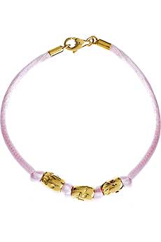 Jade Jagger Pink cord bracelet