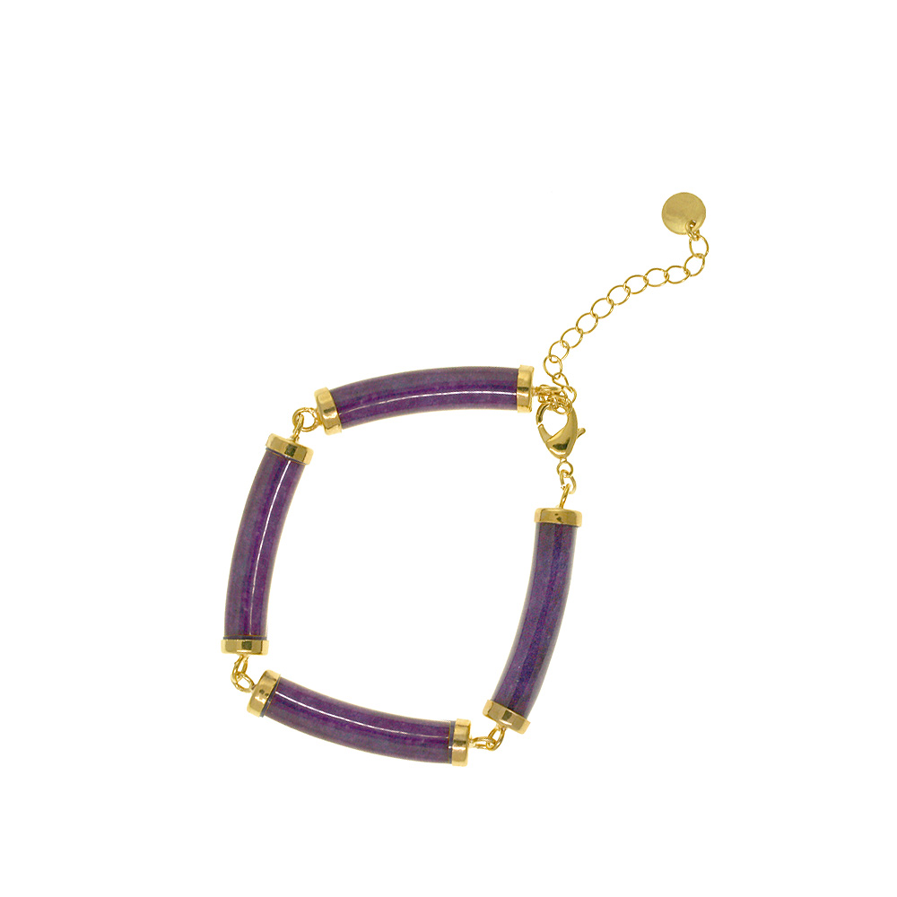 jade Section Bracelet - Purple