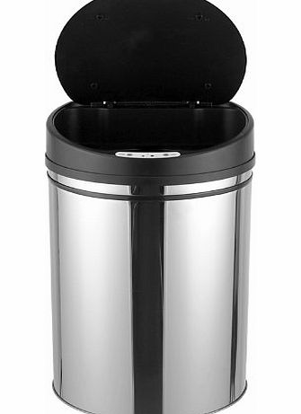 Jago ATME02 Stainless Steel Trash Bin with Motion Sensor Garbage Can