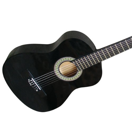 Git-01schwarz 4/4 Full Size Classical / Acoustic Guitar Black