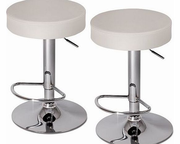 Jago LBHK06 2 Bar Stools DIFFERENT COLOURS (White)