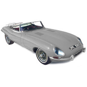 Jaguar E Type S1 cabriolet - Silver 1:18