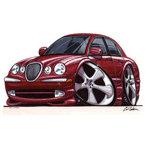 jaguar S Type - Burgundy T-shirt