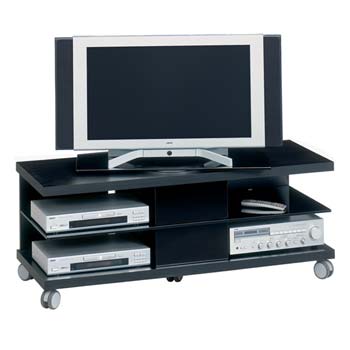 Jahnke Furniture Power Play Extra Wide LCD TV Unit in Black