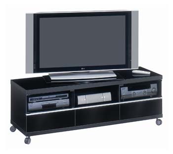 Jahnke Furniture Studio Look 316 Extra Wide Black LCD TV Unit