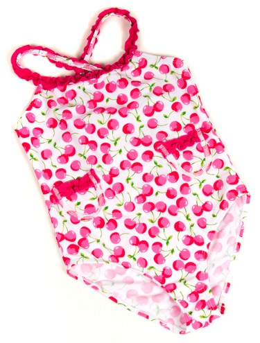 Cherry Delight Pink Toddler Swimsuit