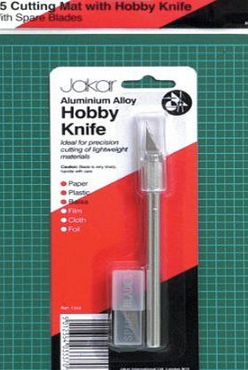 Jakar Set : A5 Cutting Matt with Hobby Knife and 5-pack of Blades