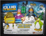 Jakks Disney Club Penguin Series 1 Mix N Match 2 Inch Mini Figure 2-Pack Scuba Diver and Mermaid [Includes Coin with Code!]