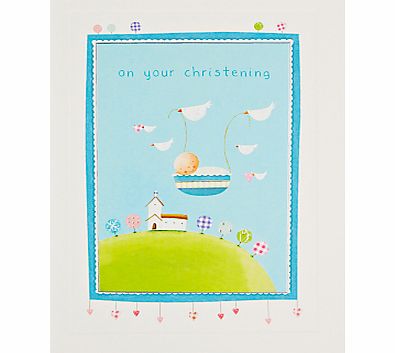 James Ellis Stevens Christening Basket Card