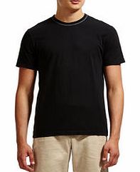 James Perse Black overdyed cotton T-shirt