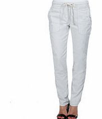 James Perse Light grey fine cord surplus trousers