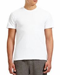 James Perse White sanded cotton T-shirt