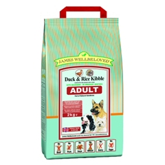 James Wellbeloved Adult Complete Dog Food with Duck and#38 Rice 15kg