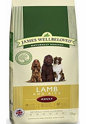 James Wellbeloved Adult Lamb and Rice Kibble 15 kg