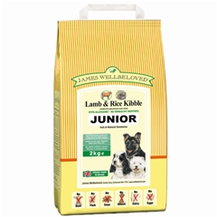 James Wellbeloved Complete Junior Dog Food with Lamb and#38; Rice 15kg